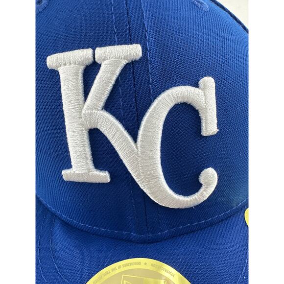 New Era Blue Kansas City Authentic Collection 59FIFTY Fitted Hat Size 7 3/8 - Picture 9 of 11